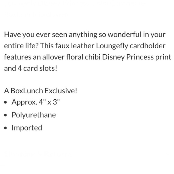 LOUNGEFLY DISNEY PRINCESS Chibi MINI BACKPACK, WALLET & CARDHOLDER! Cute Big Eye - Picture 14 of 14